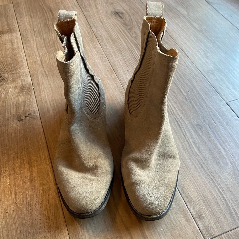 UGG Beige Suede Hillhurst Boots